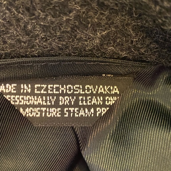 John Christian Collection International Mens Charcoal Gray Wool Coat / Size L - Picture 11 of 16